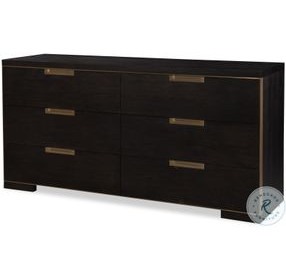 Cadence Mocha 6 Drawer Dresser