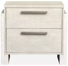 Lorelei Misty Cloud 2 Drawer Nightstand with USB Charging