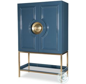 Cadence Blue Bar Cabinet