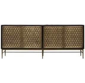 Crossings Rich Coffee Bean 80" TV Stand