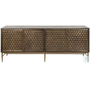 Bridges Rich Coffee Bean 80" TV Stand