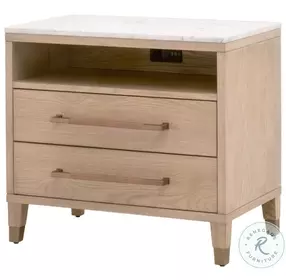 Cambria Natural Oak 2 Drawer Nightstand