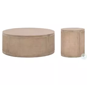 Cane Smoke Gray Oak Occasional Table Set