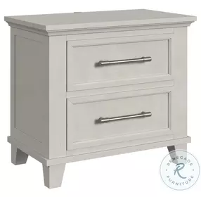 Henrik Ivory 2 Drawer Nightstand