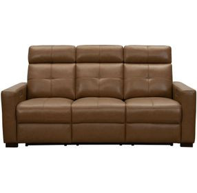 Cara Florida Saddle 83" Power Reclining Sofa with Power Headrests and Power Lumbar
