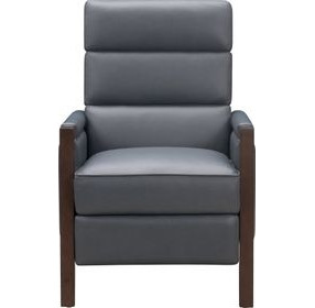 Carolyne Santa Fe Ocean Leather Push Thru The Arms Recliner