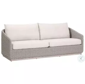 Caspian Ecru Weave Outdoor Performance Fabric Sofa