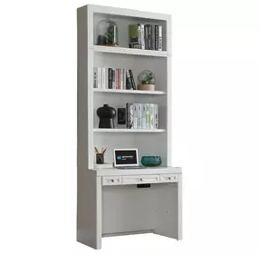 Catalina Cottage White 2 Piece 40" Library Desk with Hutch