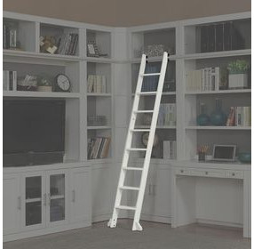 Catalina Cottage White Library Ladder