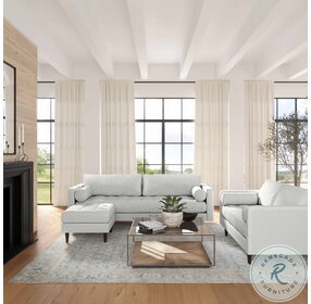 Cave Beige Tweed Living Room Set