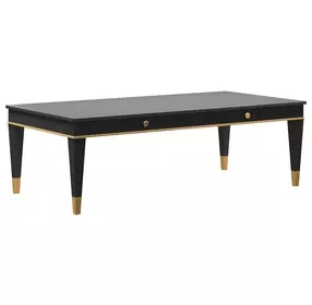 Boulevard Raven Black Rectangular Cocktail Table