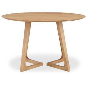 Godenza Natural 47" Round Dining Table