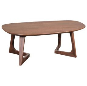 Godenza Brown Oval Coffee Table