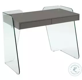 Archie Gray Lacquer Office Desk