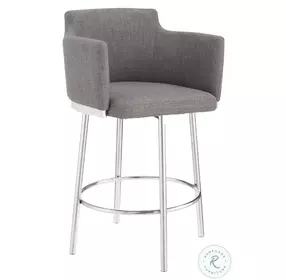 Suzzie Gray Swivel Bar Stool