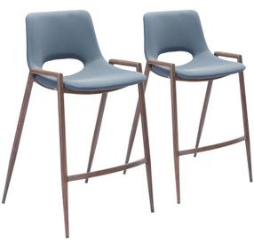Desi Gray Counter Height Chair Set Of 2