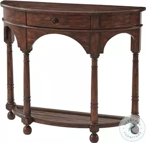 Castle Bromwich The Bowfront Country D Shape 44" Console Table