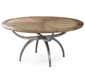 Echoes Light Echo Oak 64" Round Lagan Dining Table