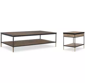 Monterey Hawthorne Light Rectangular Occasional Table Set
