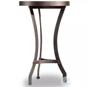 Bellmont Light Natural And Antique Bronze Metal Martini Table