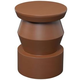 Allen Brown 14" Round Side Table