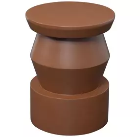 Allen Brown 14" Round Side Table