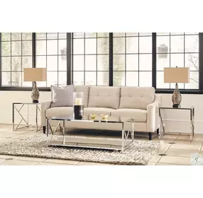Stella Chrome 3 Piece Occasional Table Set