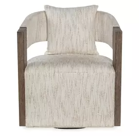 Calloway Beige Swivel Chair