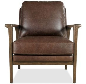 Havenwood Dark Brown Upholstered Club Chair