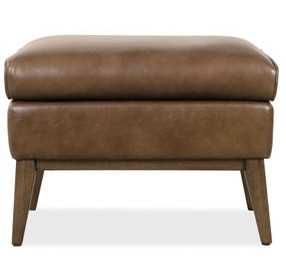 Camille Brown Upholstered Rectangular Ottoman