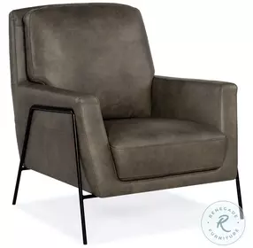 Amette Ankur Meteor Leather Club Chair