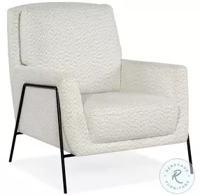 Amette White Club Chair