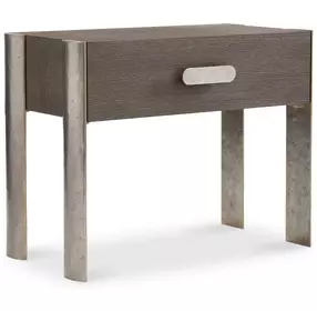 Prado Porcini And Bright Graphite Nightstand