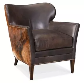 Raiden Hu Espresso Leather Club Chair