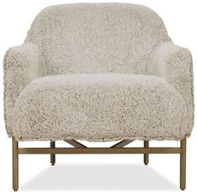 Milo Beige Upholstered Lounge Chair