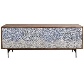 Crossings Coconut Shell 80" TV Stand