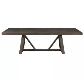 Hearst Reclaimed Chevron 101" Extendable Rectangular Dining Table