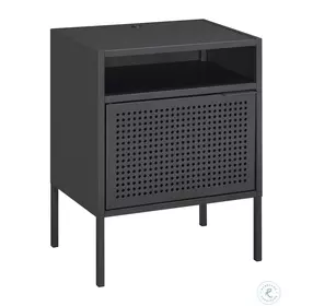 Gemma Gray Nightstand With USB Port