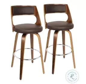 Cecina Brown Bar Stool Set Of 2