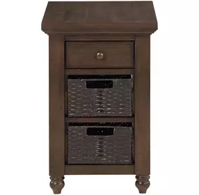 Oliver Brown Rectangular Chairside Table