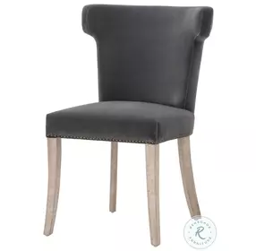 Celina Dark Dove Velvet Dining Chair