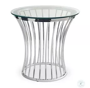 Astoria Chrome Round End Table