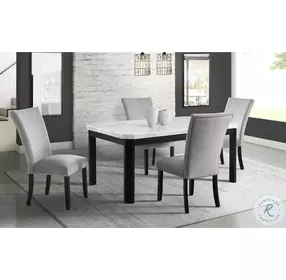Celine White And Black Dining Room Set