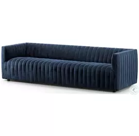 Augustine Sapphire Navy 96" Sofa
