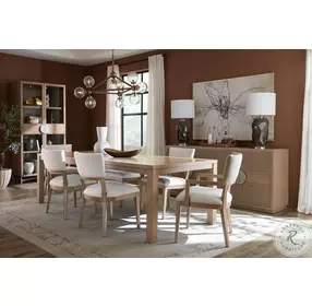 Sonnet Light Earth Tone Extendable Rectangle Dining Room Set