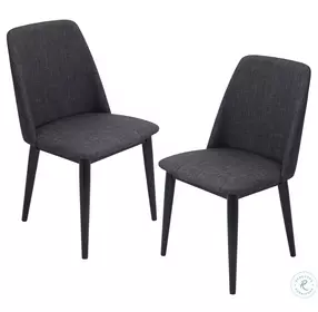 Tintori Black Dining Chair Set of 2