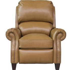 Churchill Shoreham Ponytail Leather Push Thru The Arms Recliner with Nailhead Trim