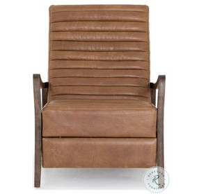 Chance Dakota Warm Taupe Leather Recliner