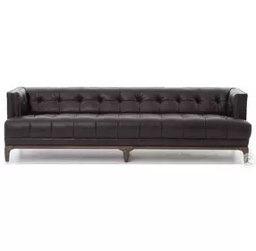 Dylan Black Rider Leather Sofa