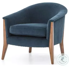 Nomad Azure Plush Performance Fabric Chair